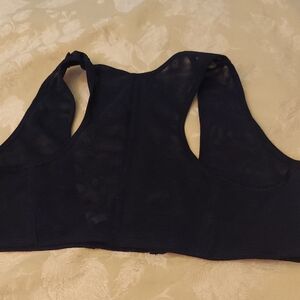no brand name black sheer Sports Bra XXL